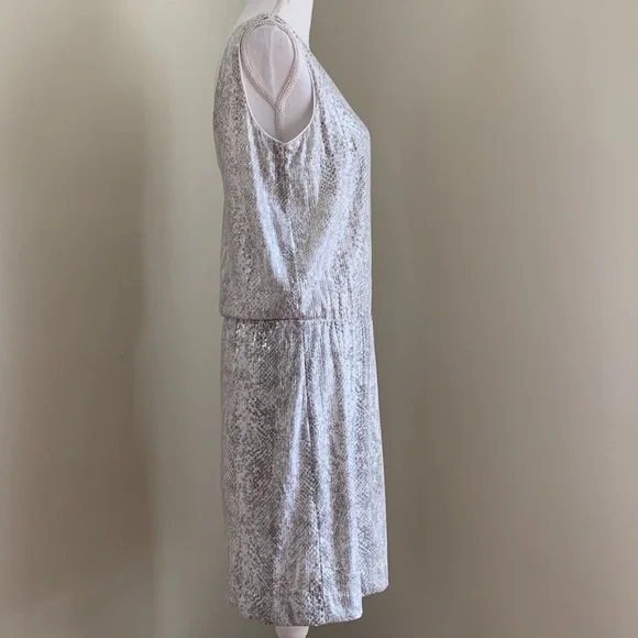 WHBM Shimmer Snake Print Sequin Mini Dress - Picture 7 of 12